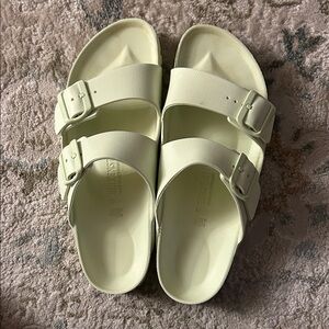 Light neon Green Birkenstock Eva Sandals